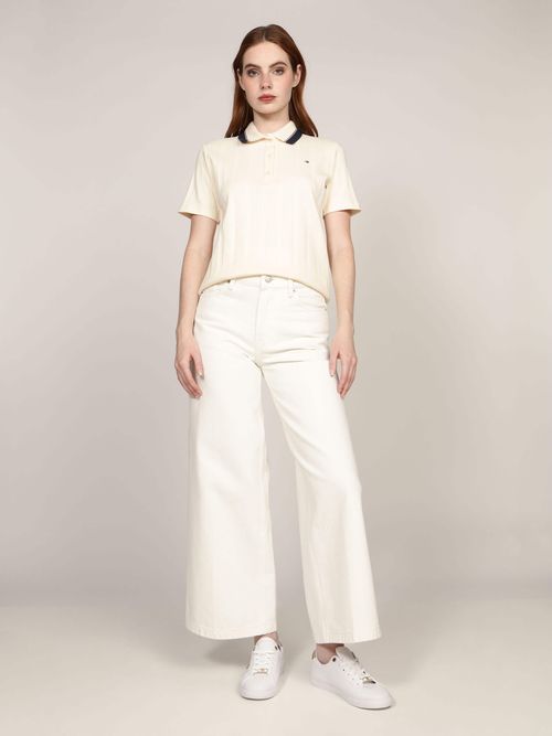 Polo-con-Logo-Bordado-de-Mujer-Tommy-Hilfiger-WW0WW43925-AEF