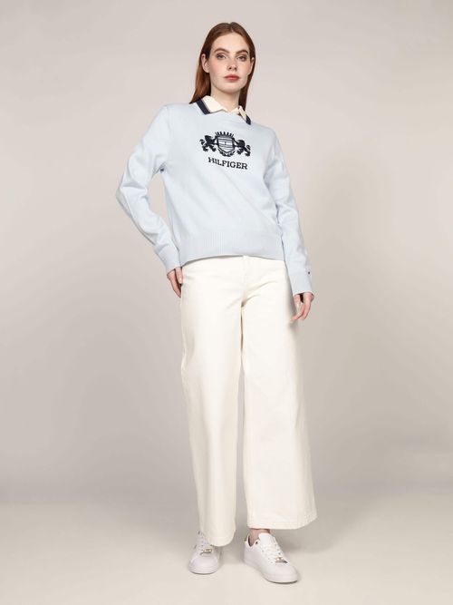 Sueter-con-Escudo-Bordado-de-Mujer-Tommy-Hilfiger-WW0WW43960-C1O