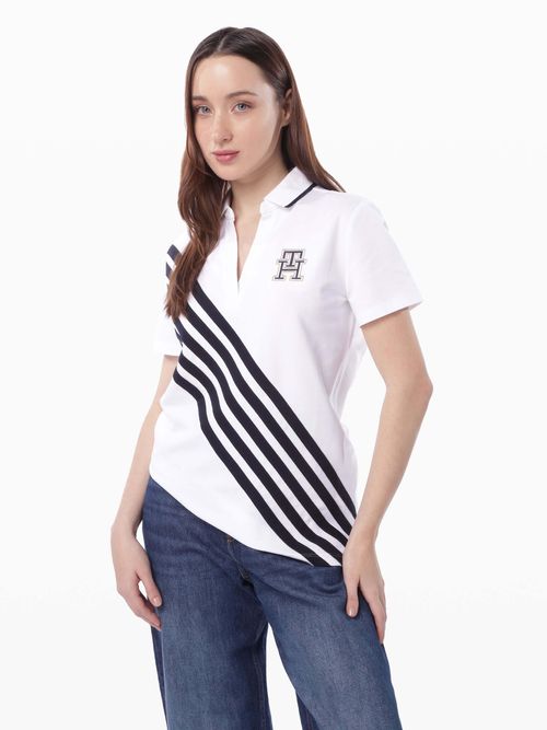 polo-con-franjas-distintivas-de-mujer-tommy-hilfiger