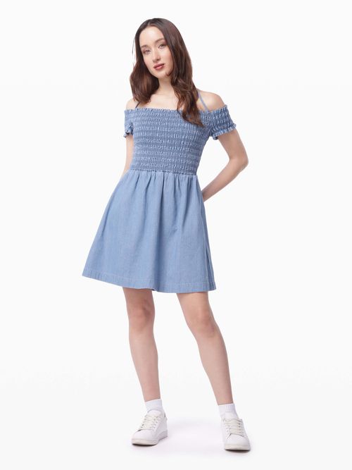 vestido-de-corte-evase-en-chambray-de-mujer-tommy-jeans