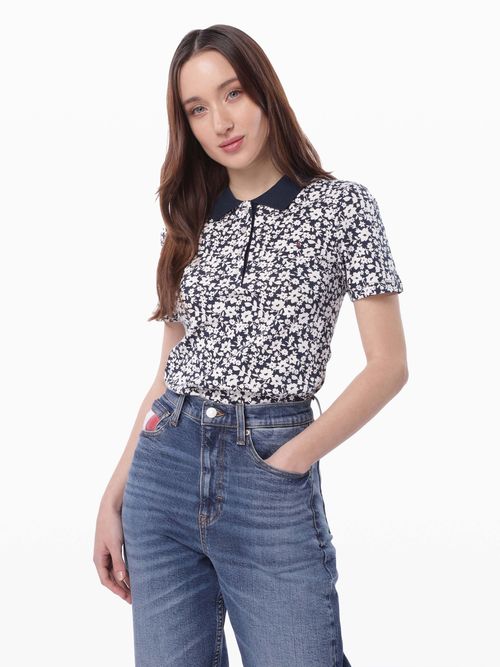 polo-de-corte-slim-con-estampado-floral-de-mujer-tommy-hilfiger