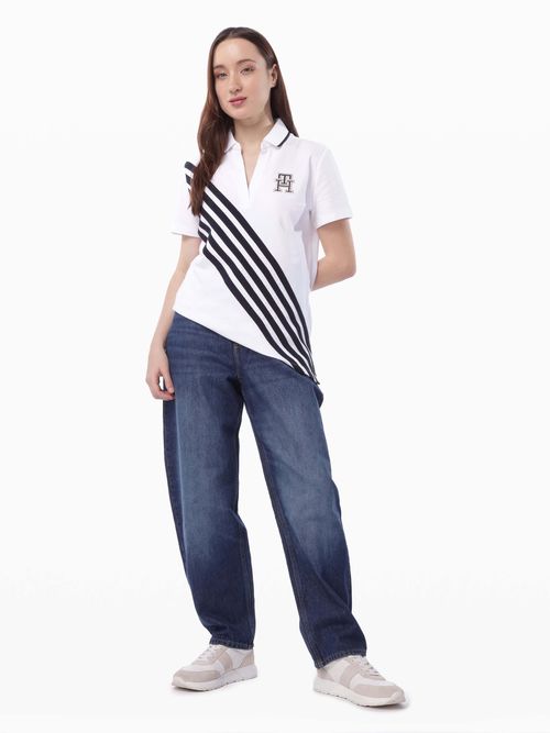 polo-con-franjas-distintivas-de-mujer-tommy-hilfiger