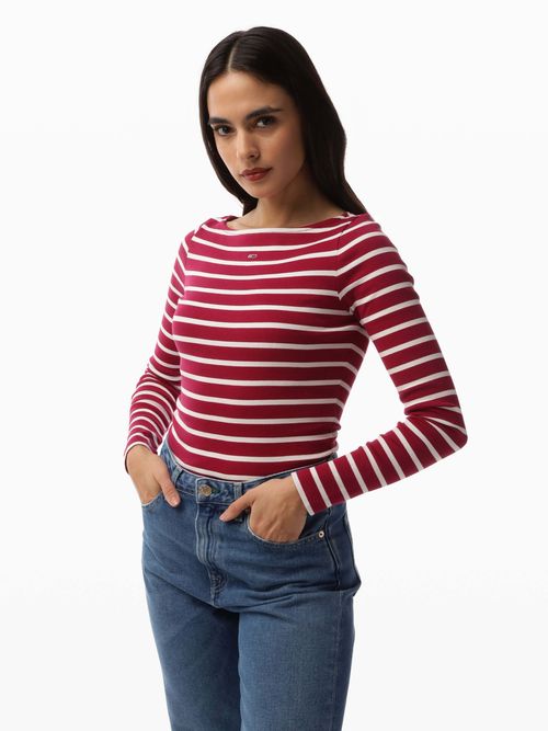 playera-manga-larga-con-franjas-de-mujer-tommy-jeans