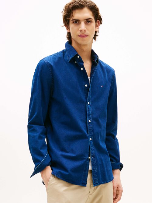 camisa-de-chambray-con-corte-regular-de-hombre-tommy-hilfiger