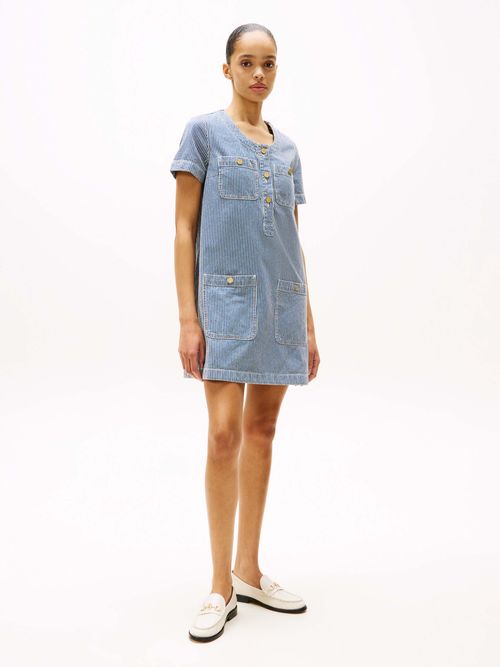 vestido-corto-de-manga-corta-de-mujer-tommy-hilfiger