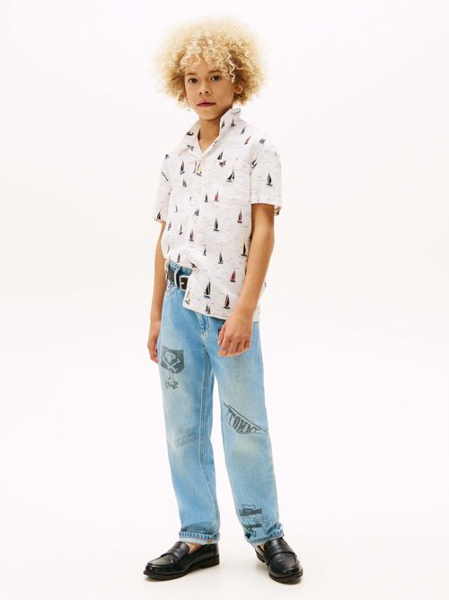 camisa-de-manga-corta-estampada-de-niño-tommy-hilfiger