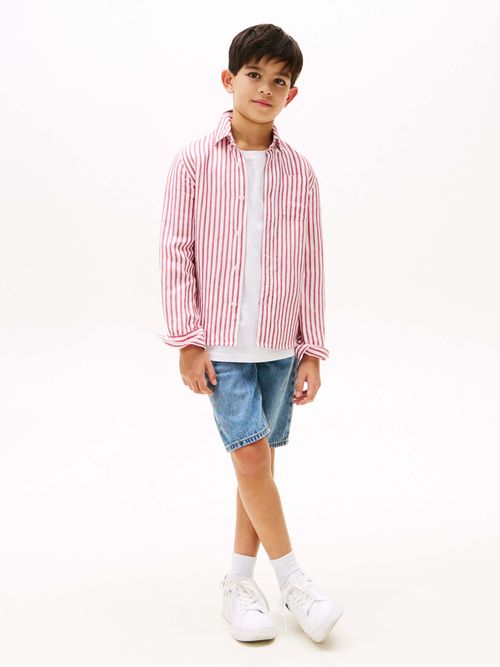 camisa-de-rayas-en-mezcla-de-lino-de-niño-tommy-hilfiger