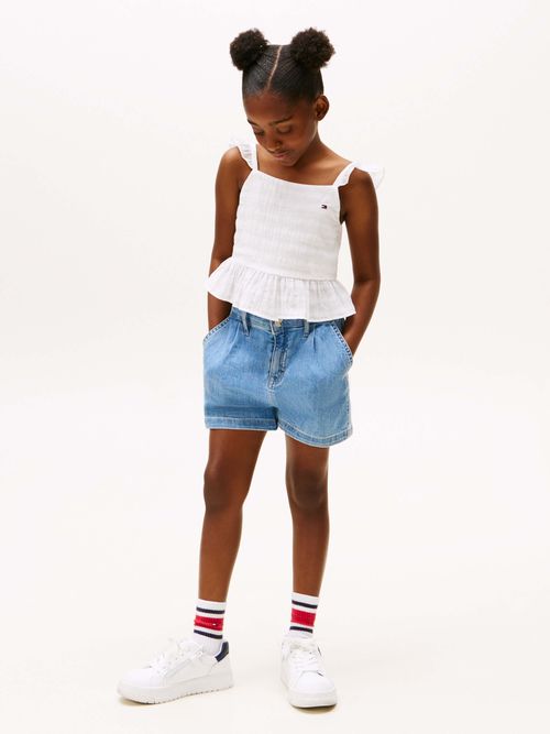 top-texturizado-con-volantes-de-niña-tommy-hilfiger