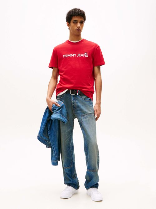 Playera-de-cuello-redondo-con-parche-de-hombre-Tommy-Jeans-DM0DM21585-XLE