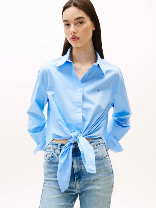Camisa-con-nudo-delantero-y-corte-amplio-de-mujer-Tommy-Jeans-DW0DW20990-C1T