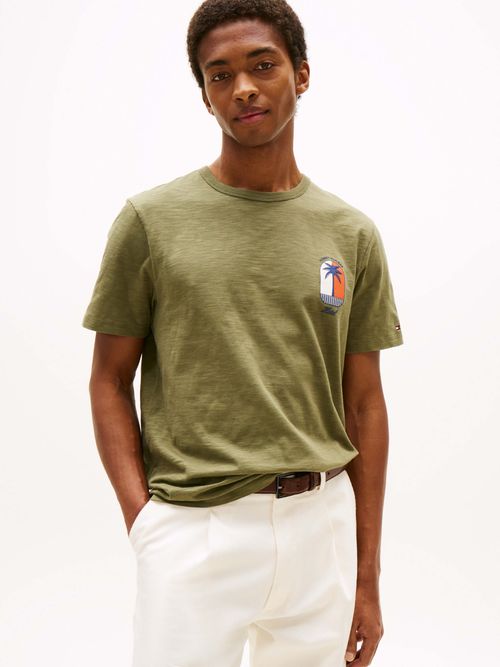 Playera-de-cuello-redondo-con-logo-tropical-de-hombre-Tommy-Hilfiger-MW0MW39354-PLI