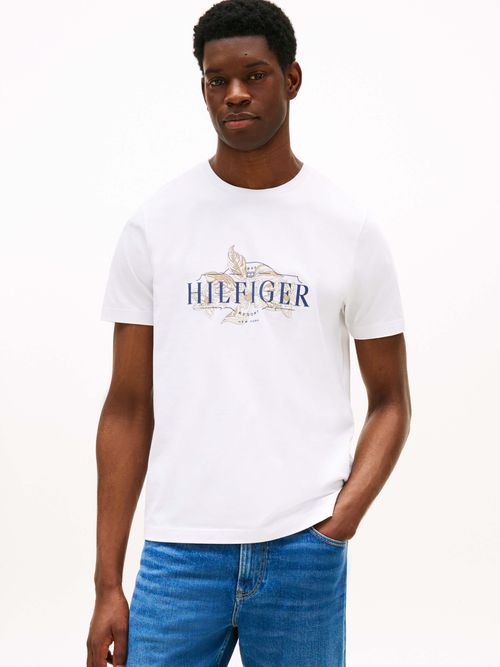 Playera-de-cuello-redondo-con-logo-tropical-de-hombre-Tommy-Hilfiger-MW0MW39353-YBR