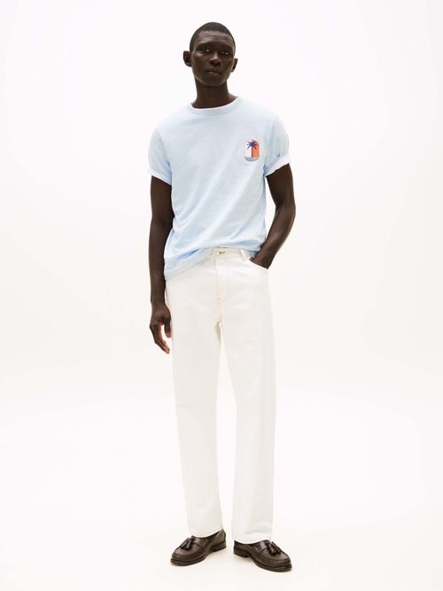 Playera-de-cuello-redondo-con-logo-tropical-de-hombre-Tommy-Hilfiger-MW0MW39354-C1O