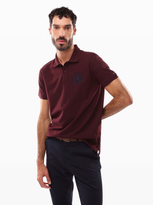 Polo-con-escudo-Hilfiger-bordado-en-el-pecho-de-hombre-Tommy-Hilfiger-78JB576-XIH