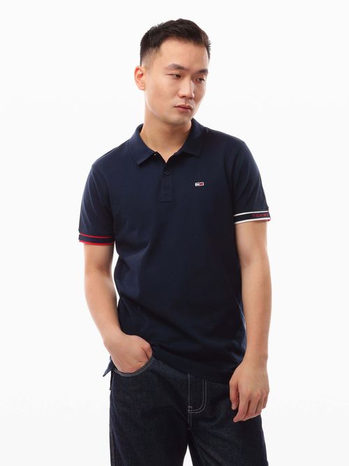 Polo-con-franjas-distintivas-en-las-mangas-de-hombre-Tommy-Jeans-DM0DM21306-C1G