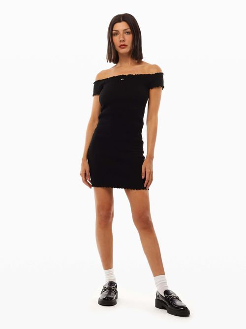 Vestido-bodycon-corto-con-diseño-fruncido-de-mujer-Tommy-Jeans-DW0DW20298-BDS