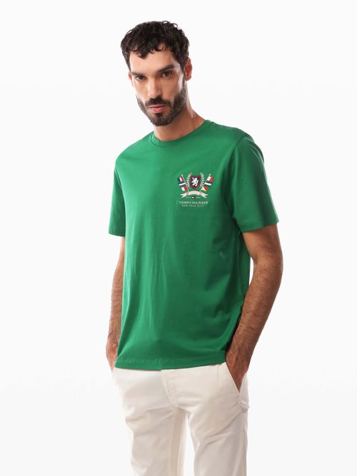 Playera-de-algodon-con-escudo-TH-de-hombre-Tommy-Hilfiger-MW0MW38612-L4F