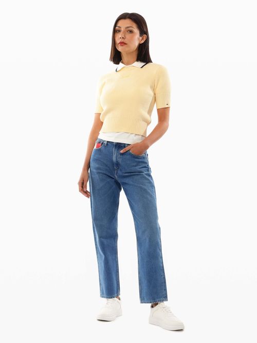 Sueter-de-manga-corta-en-punto-elastico-de-mujer-Tommy-Jeans-DW0DW20380-ZGA