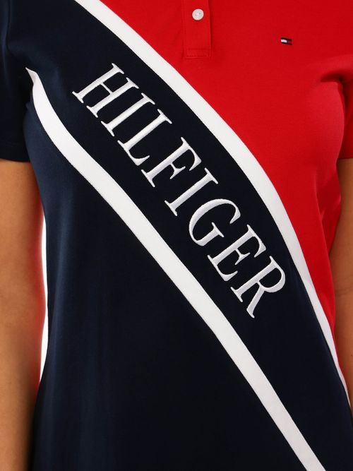 Vestido-slim-tipo-polo-de-mujer-Tommy-Hilfiger-XW04321-DW5