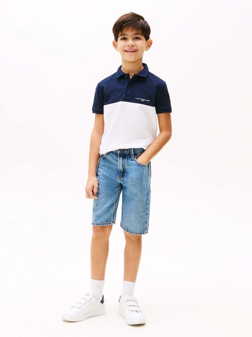 Polo-colorblock-de-niño-Tommy-Hilfiger-KB0KB09527-C1G