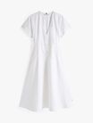 Vestido-midi-con-cuello-de-pico-ajustado-de-mujer-Tommy-Hilfiger-WW0WW47602-YCF