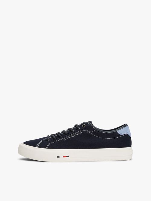 Tenis-de-lona-con-logo-distintivo-de-hombre-Tommy-Hilfiger-FM0FM05515-DW5