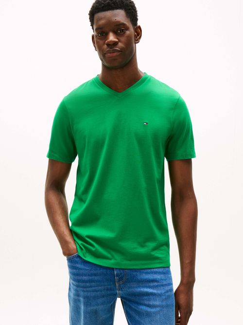 Playera-con-logo-bordado-y-cuello-de-pico-de-hombre-Tommy-Hilfiger-MW0MW39249-L4B