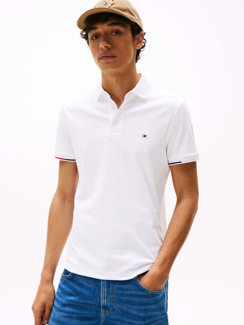 Polo-de-corte-slim-con-logo-de-hombre-Tommy-Hilfiger-MW0MW39348-YBR