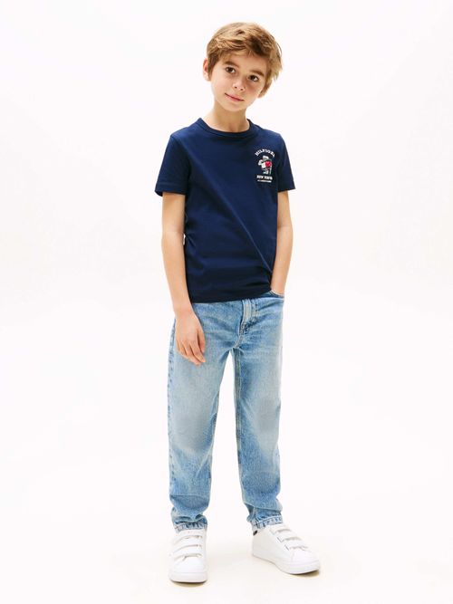 Playera-con-logo-mascota-en-la-parte-trasera-de-nino-Tommy-Hilfiger-KB0KB09648-C1G