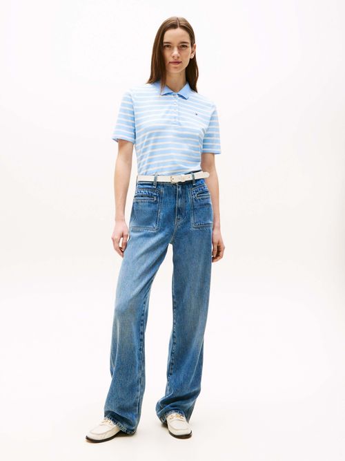 Polo-Collection-1985-de-pique-slim-de-mujer-Tommy-Hilfiger-WW0WW43224-0BI