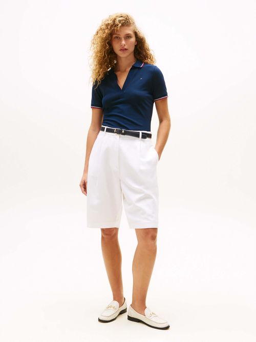 Polo-1985-de-corte-slim-con-ribetes-de-mujer-Tommy-Hilfiger-WW0WW45736-C1G