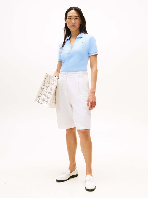 Polo-1985-de-corte-slim-con-ribetes-de-mujer-Tommy-Hilfiger-WW0WW45736-C1Z