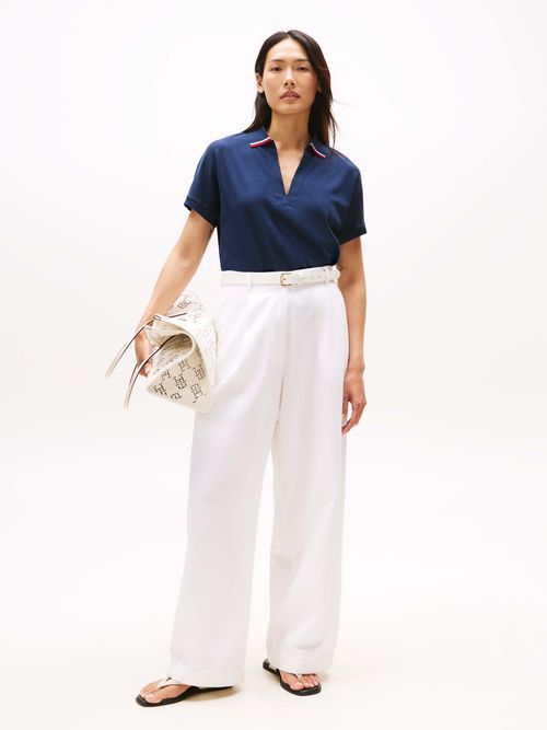 Polo-de-corte-amplio-de-mujer-Tommy-Hilfiger-WW0WW46512-C1G