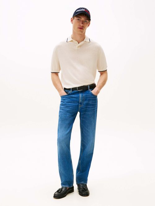 Polo-de-lino-tejido-de-hombre-Tommy-Hildiger-MW0MW40539-Z00