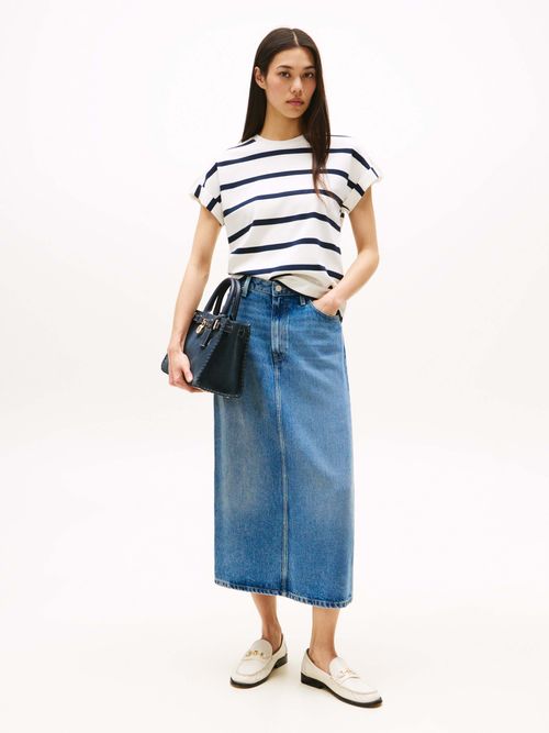 Playera-con-cuello-redondo-y-botones-dorados-de-mujer-Tommy-Hildiger-WW0WW45628-0FG