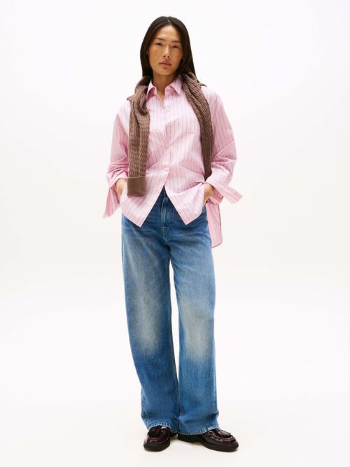 Camisa-de-popelin-con-cuello-de-mujer-Tommy-Hildiger-WW0WW47220-0D1