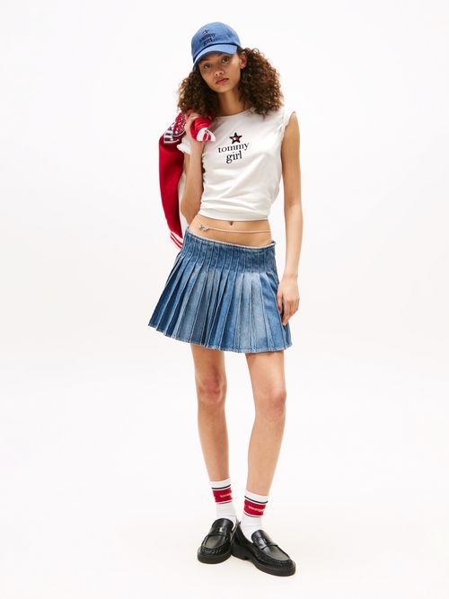 Playeras-de-corte-regular-Tommy-Girl-de-mujer-Tommy-Jeans-DN0DN00067-YBL