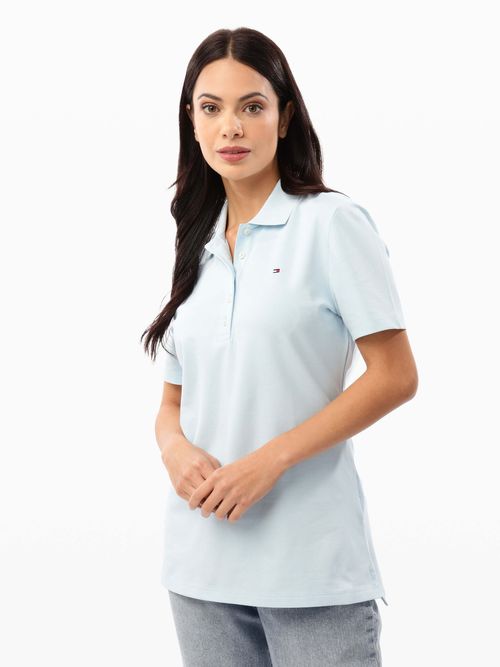 Polo-de-Corte-Classic-con-Logo-de-Mujer-Tommy-Hilfiger-76J5199-CYR