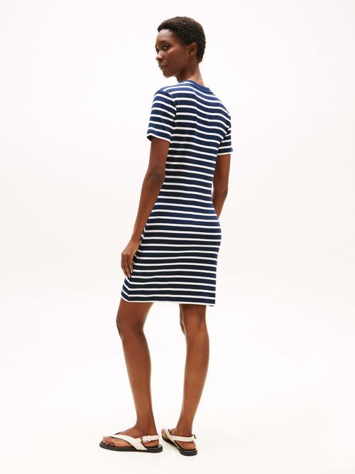 Minivestido-Playera-de-corte-slim-de-mujer-Tommy-Hilfiger-WW0WW42721-0X9