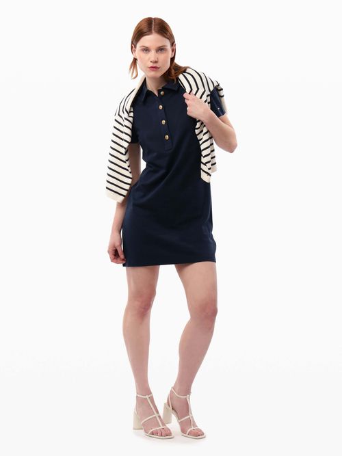 Vestido-con-Cuello-Tipo-Polo-de-Mujer-Tommy-Hilfiger-WW0WW45073-C1G