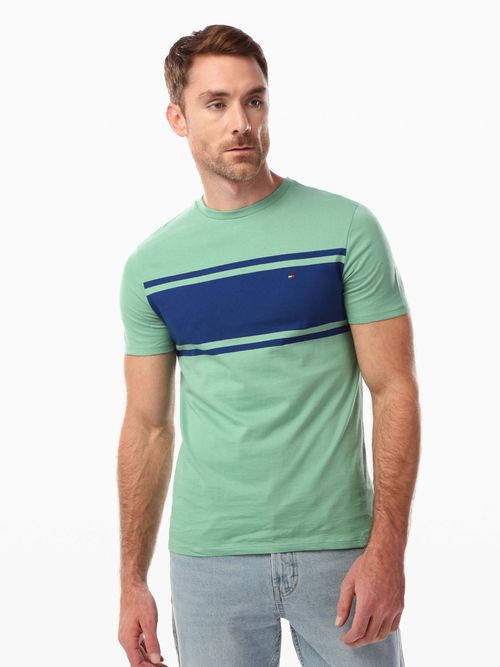 Playera-Corte-Slim-Franjas-de-Hombre-Tommy-Hilfiger-XM03978-L3I