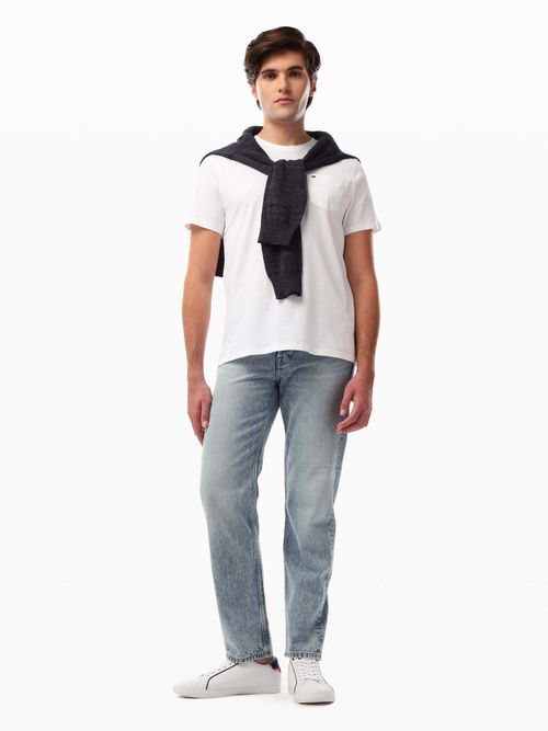 Playera-Corte-Regular-Bolsillo-Parche-de-Hombre-Tommy-Hilfiger-78JB151-YCI