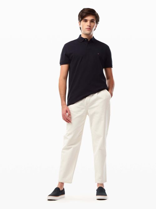 Polo-de-Corte-Clasico-con-Logo-Bordado-de-Hombre-Tommy-Hilfiger-MW0MW32064-DW5