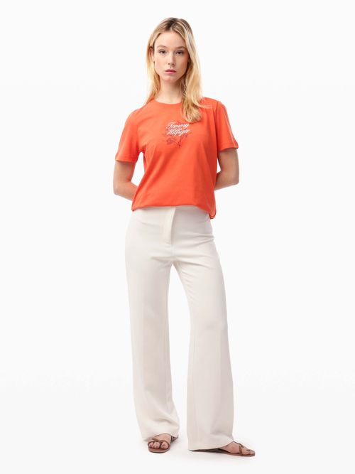 Playera-Corte-Regular-Logo-de-Flores-de-Mujer-Tommy-Hilfiger-WW0WW45061-0JL