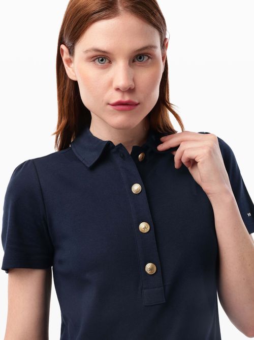 Vestido-con-Cuello-Tipo-Polo-de-Mujer-Tommy-Hilfiger-WW0WW45073-C1G