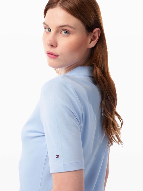 Vestido-Tipo-Polo-Logo-Nyc-Bordado-de-Mujer-Tommy-Hilfiger-WW0WW47162-C1Z