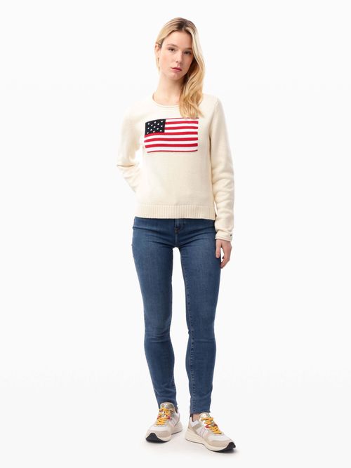 Sueter-con-Bandera-de-Mujer-Tommy-Hilfiger-XW04940-AEF