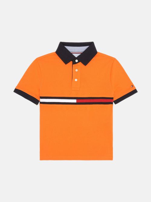 Polo-con-Franjas-Distintivas-de-Nino-Tommy-Hilfiger-71J4524-SNS