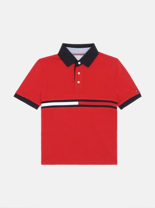 Polo-con-Franjas-Distintivas-de-Nino-Tommy-Hilfiger-71J4524-XLG