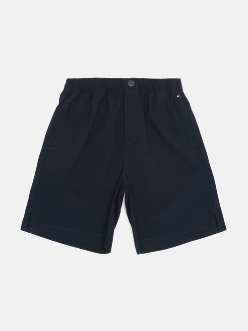 Shorts-con-Logo-Bordado-de-Nino-Tommy-Hilfiger-KB0KB08896-C1G